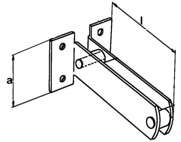 Doppel-Schienenträger 107mm Serie 100